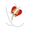 Xocoon Stimulateur de clitoris HeartBreaker Rouge